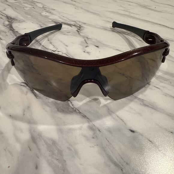 vintage oakley sunglasses Radar Made In USA Sparkly Red - Picture 1 of 7